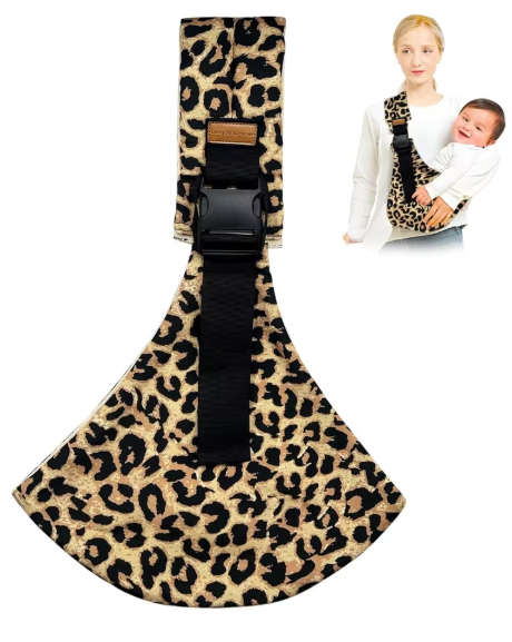 BARAK BABY draagzak in kleur Beige Leopard